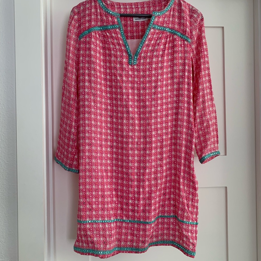 Vineyard Vines Silk Dress/mini Tunic